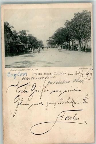 Colombo 1899 Straße