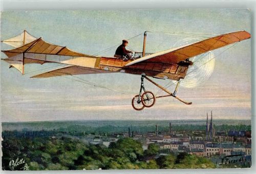 Antoinette sign.N.Burzud Tucks Oilette Nr.452 Sanke, Flugzeug 1910 Künstlerkarte