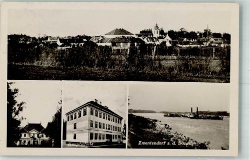 Zwentendorf Schloss Hauptschule Dampfschiff