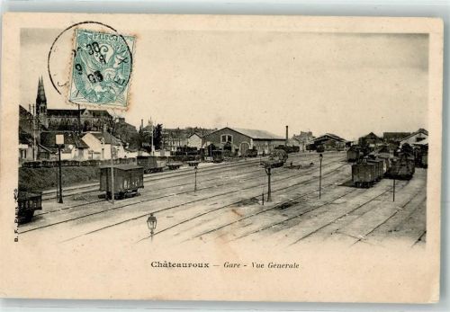 Chateauroux Gare Bahnhof Eisenbahn Kirche