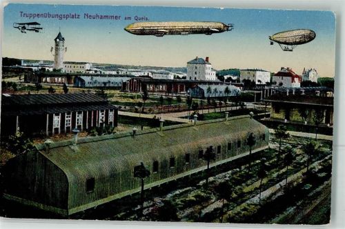 Neuhammer am Queis Truppenübungsplatz Zeppelin Flugzeug Wasserturm