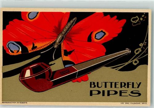 Werbung für Butterfly Pipes Schmettling und Pfeife