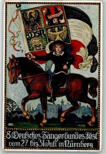 Nürnberg 1912 8. Deutsches Sängerbundesfest sign. Herm. Gradl