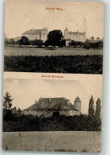 82335 W8137 Berg , Starnberger See - Bahnpost Schloss Berg Schloss Bibingen
