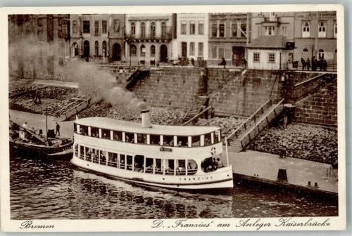 Bremen Damofer Franzius a. Anleger Kaiserbrücke