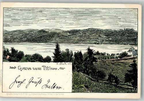 Titisee 1897 Velten Verlag Nr. 9 Adelskorrespondenz