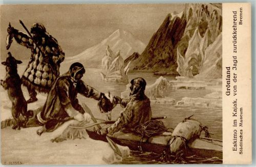 Eskimo im Kajak Städtisches Museeum Bremen