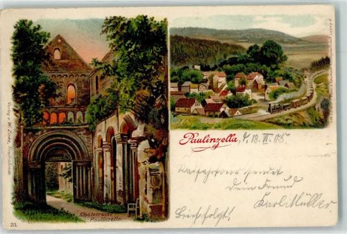 Paulinzella 1905 Klosterruine Paulinzella
