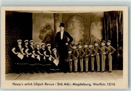 Magdeburg Heeps artist. Liliput Revue AK