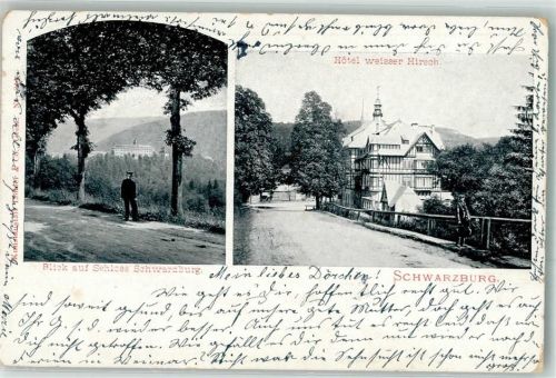 Schwarzburg 1902 Schloss Hotel Weisser Hirsch