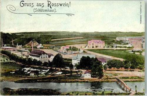 Roßwein 1904 Schützenhaus Freiberger Mulde