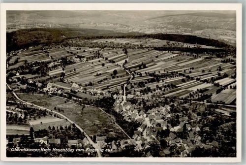 Neuenbürg Fliegeraufnahme Obernhausen Freigeg. R.L.M.