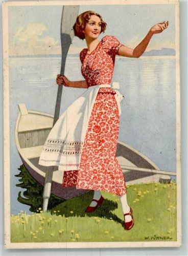 sign. W. Jüttner Dirndlkleid