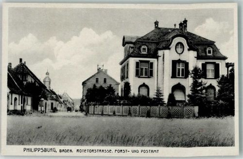 Philippsburg Rotetorstraße Forst- u. Postamt
