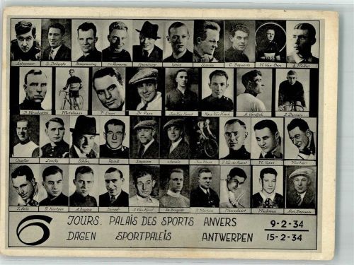 Antwerpen 1934 Erfolgreiche Radrennfahrer 6 Jours Palais des Sports