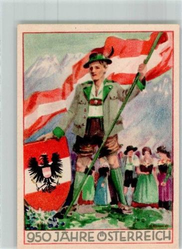 Wien 950 Jahre Österreich Tracht Wappen Fahne