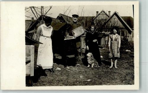 Ort handschriftlich Ukraine Dorf Familie Hund
