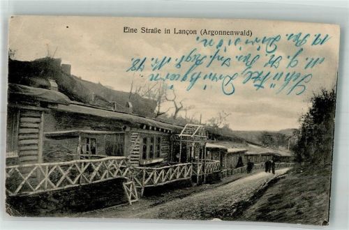 Lancon 1916 Feldpost WK I Res.Inf. Regt. Nr. 78 Straße