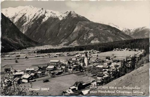 1957 Neukirchen, Luftaufnahme,Monopol Kunst- u. Ansichtskarten-Verlag Innsbruck AKU1