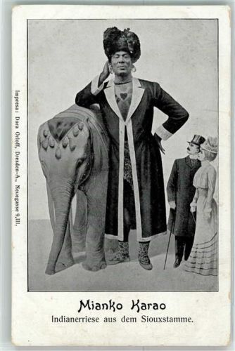 1910 Indianer Mianko Karao vom Siouxstamm AK
