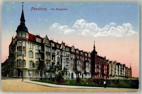 Flensburg 1916 Am Burgfried Feldpost WK I