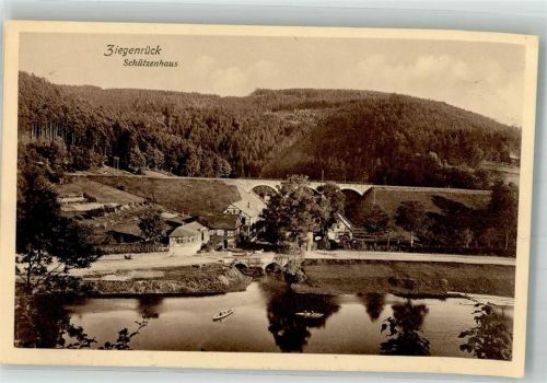 Ziegenrück Gasthaus Schützenhaus Die Saale