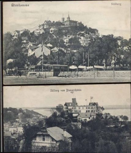 20095 W2000 Hamburg um 1909/11 - Hamburg-Blankenese, 2 AK vom Sülloberg