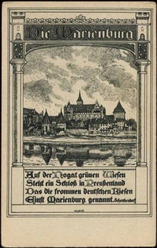um 1920/30 Marienburg: Die Marienburg, Nr. 185,Verlag für das Deutschtum im Ausland