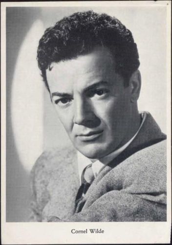 um 1950/60 Cornel Wilde, Format 135 x 95 mm AKU1