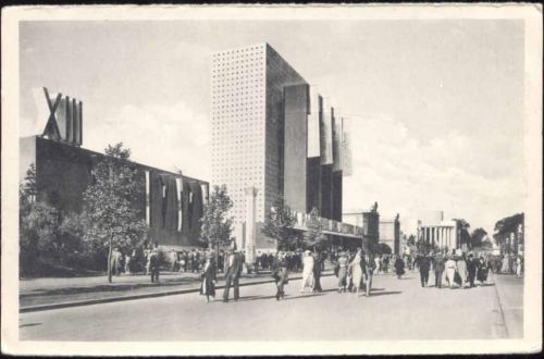 um 1935 Brüssel, Weltausstellung 1935, italienischer Pavillon,Edition Nouvelle AKU1
