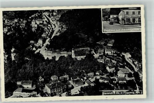 Tharandt Fliegeraufnahme Tharandt Gasthaus zum Erblehngericht