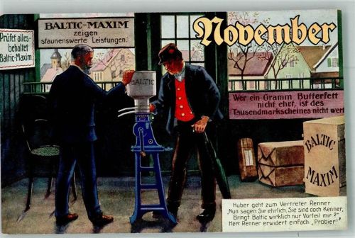 Monate : November Baltic Maxim Seperator Butter Produktion