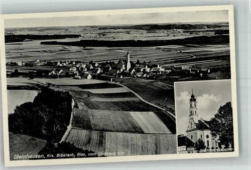 Steinhausen b Bad Schussenried Fliegeraufnahme Wallfahrtskirche