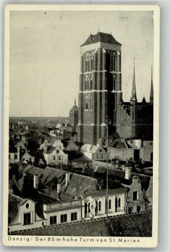 Danzig 1939 Kirche St. Marien