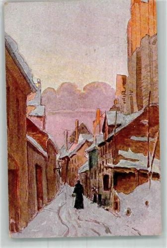 Riga 1923 Lärmstrasse Winter sign. Anderson, Ed.