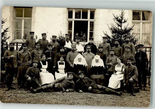 Stetten 1914 - 1915 WK I Vereins-Lazarett vom roten Kreuz St. Vinzentius Haus