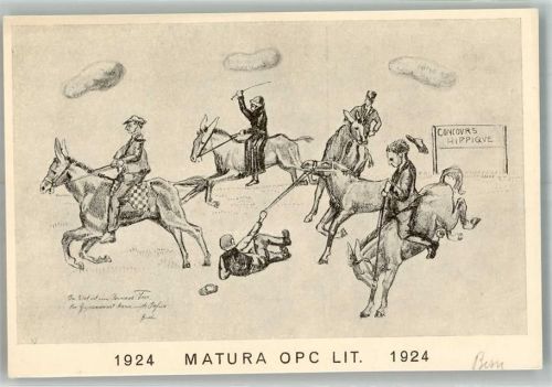 Bern 1924 Matura OPC LIT Esel