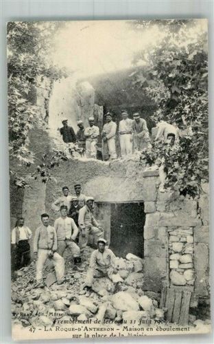 La Roque-d'Antheron zerstörte Gebäude 1909