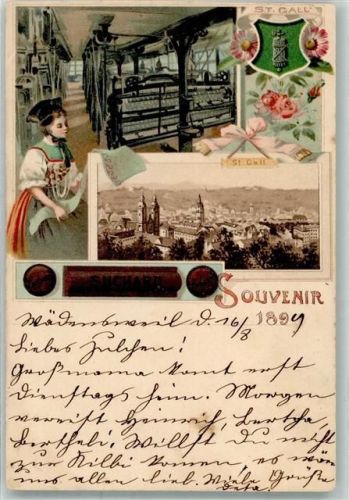 St. Gallen 1899 Fabrik Tracht