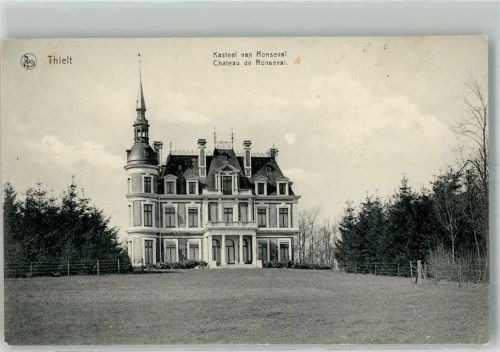 Thielt 1916 Schloss Ronseval Feldpost WK I Landsturmabt- Calw 3.Komp.
