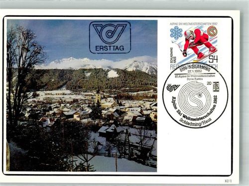 Schladming Ersttag Alpine Skiweltmeisterschaften 1982 Winter
