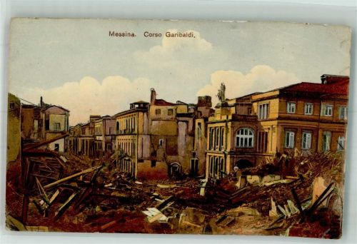 Messina Corso Garibaldi nach dem Erdbeben