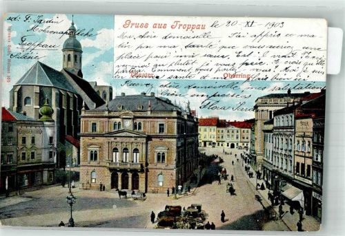 Opava 1903 Oberring Kirche Theater