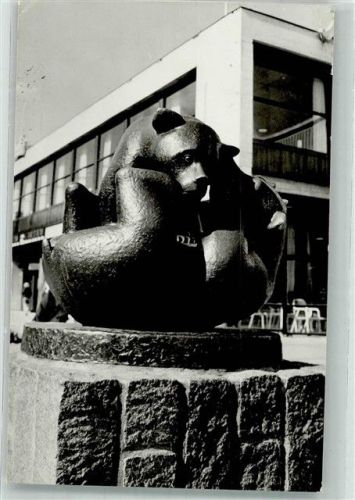 Rotterdam 1966 Denkmal Spelende beertjes