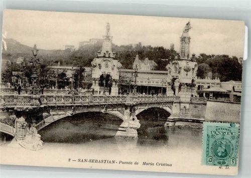San Sebastian Puente de Maria CristinaMarke bildseitig