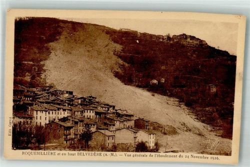 Belvedere Erdrutsch 1926