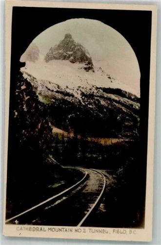 Vancouver 1947 Cathedarl Mountain Nr. 2 Tunnel Bahnpost Cal.und Van RFO B.C.