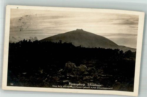 Schneekoppe 1925 Schneekoppe Riesengebirge