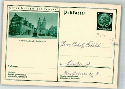 Lutherstadt Wittenberg Markt mit Rathaus und Stadtkirche St. Marien Serie Lernt Deutschland kennen!