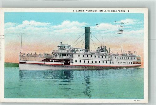 1921 Raddampfer Vermont auf dem Lake Champlain